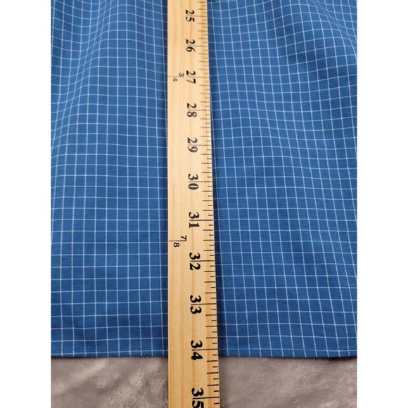 Men's L.L.Bean button down Shirt Traditional Fit blue Plaid‎ Size LT - Picture 3 of 5